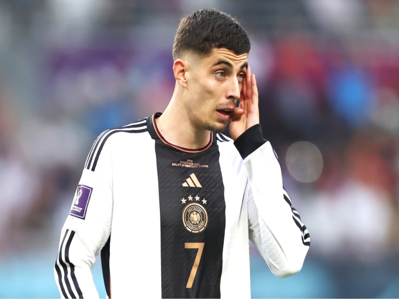 Kiểu tóc của Kai Havertz trong màu áo Đức