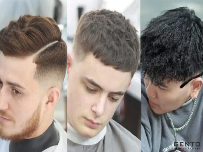 Kiểu tóc nam cắt Textured Undercut xoăn nhẹ