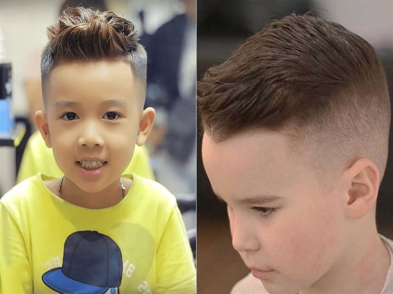 Kiểu tóc quiff cho bé trai