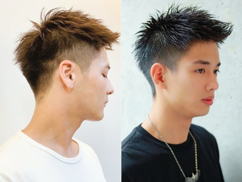 Kiểu tóc nam short quiff nhọn