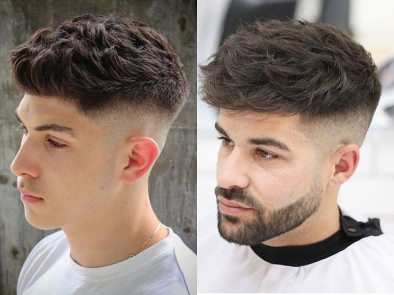 Kiểu tóc nam short quiff textured