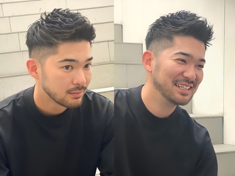 Kiểu tóc short quiff layer