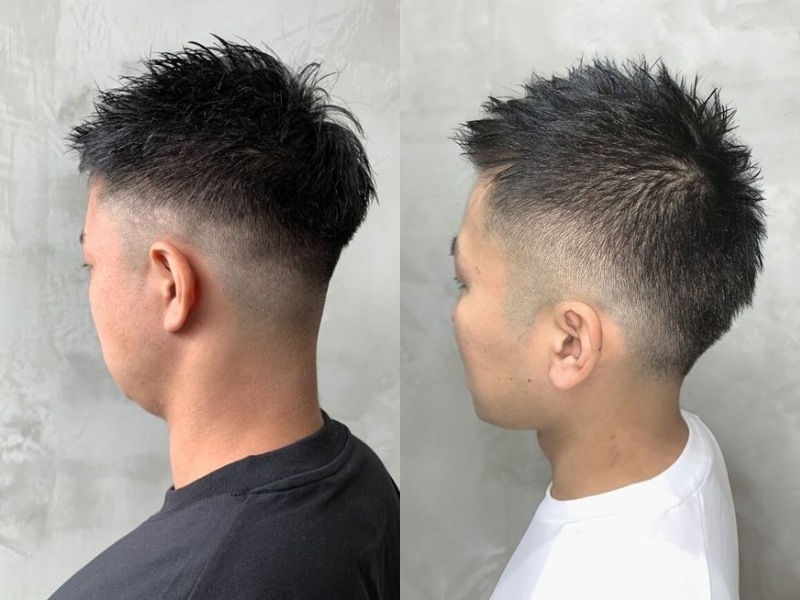 Kiểu tóc short quiff undercut