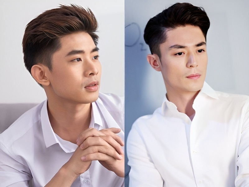 Kiểu tóc short quiff uốn phồng